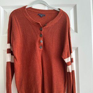 American Eagle Waffle Knit Henley